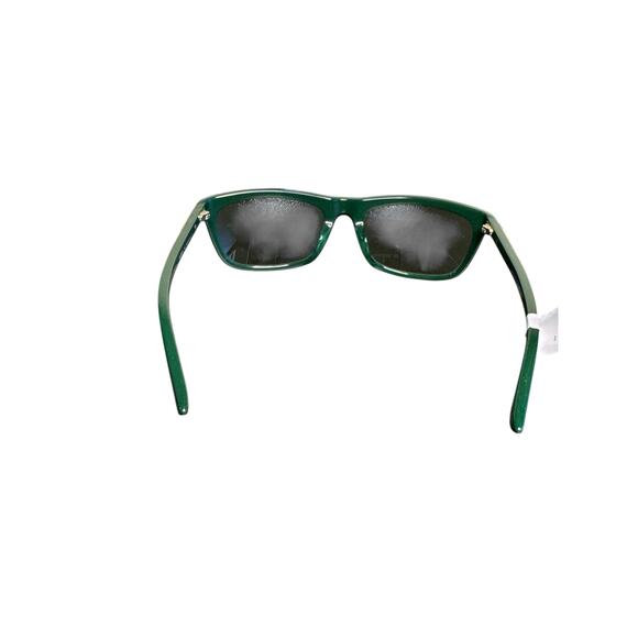 Bottega Veneta NWT BV1328SA Green and Gold Rectangular Sunglasses - Picture 5 of 10